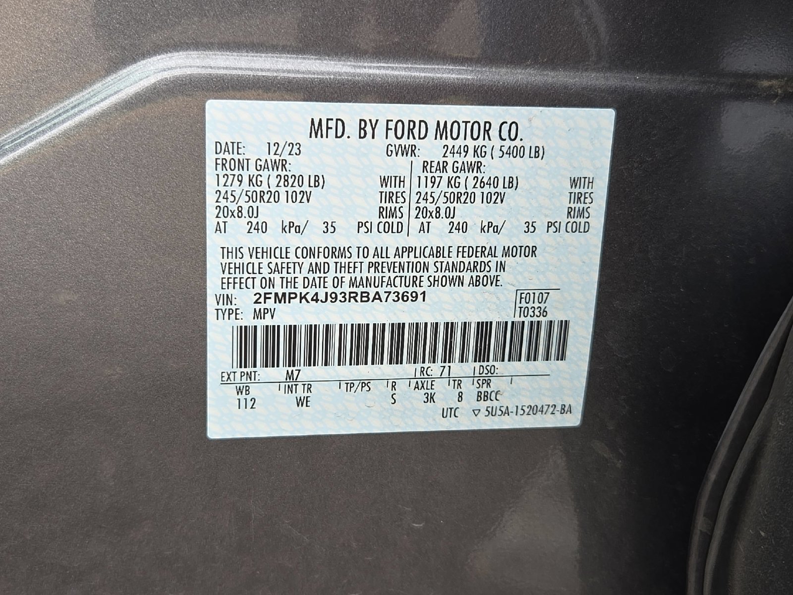 Certified 2024 Ford Edge ST-Line AWD/4WD image 30