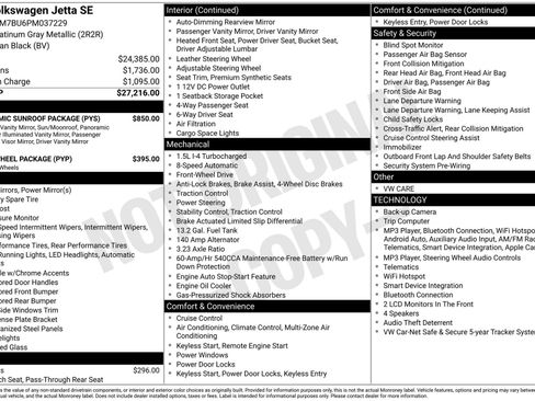Used 2023 Volkswagen Jetta SE w/ Panoramic Sunroof Package FWD image 1