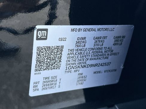 Used 2022 Chevrolet Tahoe LT image 30