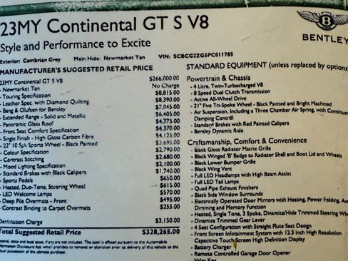 Used 2023 Bentley Continental GT V8 AWD/4WD image 36
