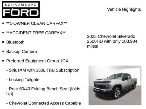 Used 2025 Chevrolet Silverado 2500 Custom w/ Custom Value Package AWD/4WD image 8