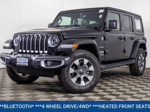 Used 2022 Jeep Wrangler Unlimited Sahara w/ LED Lighting Group AWD/4WD image 2