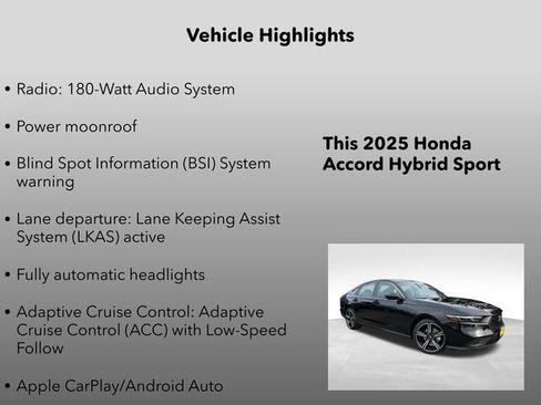 New 2025 Honda Accord Sport image 5
