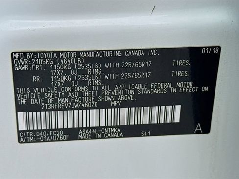 Used 2018 Toyota RAV4 XLE w/ Plus Extra Value Package AWD/4WD image 33