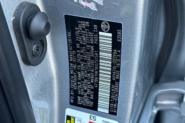 Certified 2019 Toyota Camry XSE FWD image 33