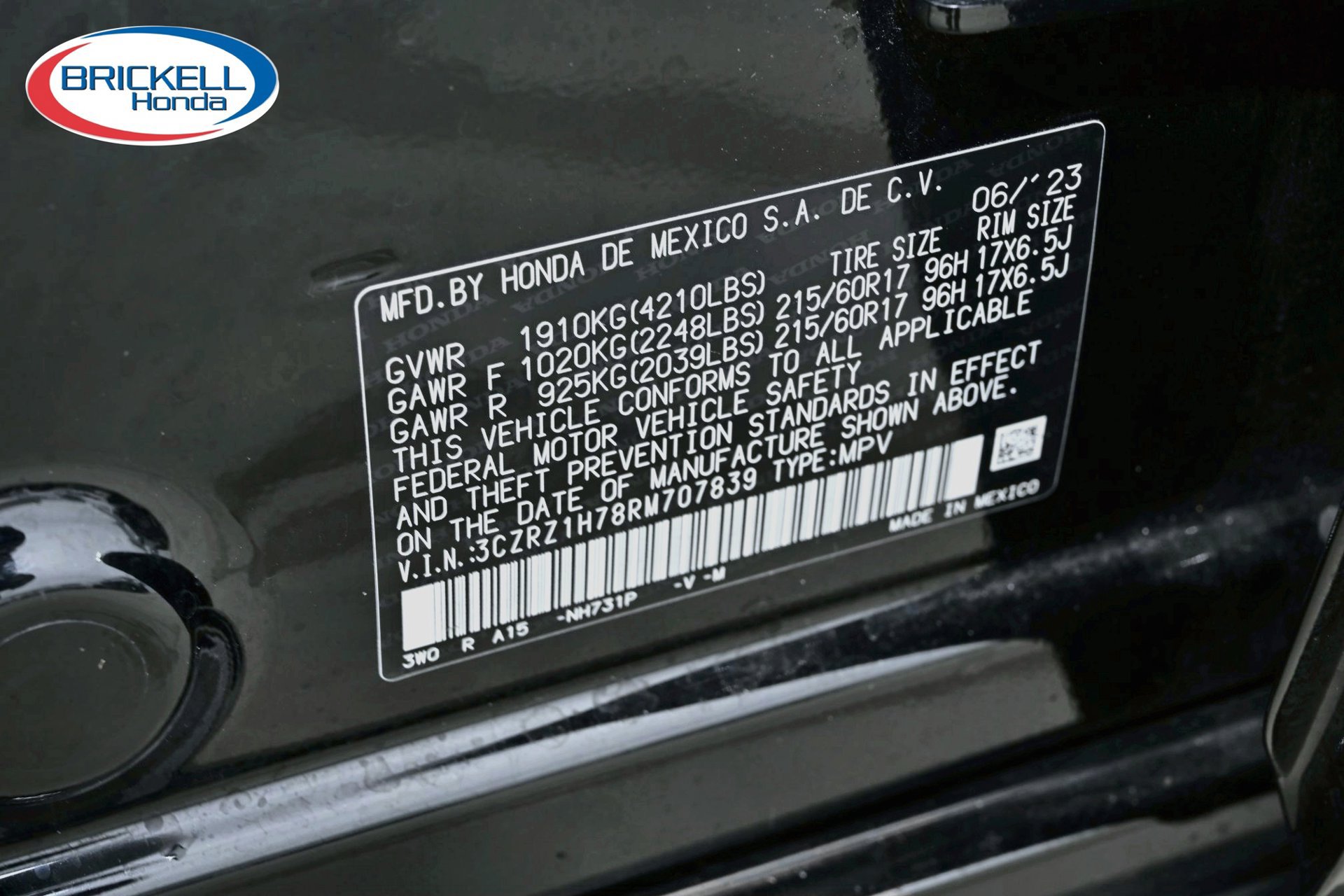 Certified 2024 Honda HR-V EX-L image 38