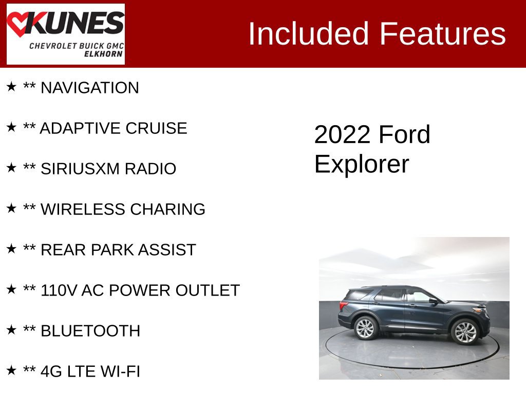 Used 2022 Ford Explorer Platinum w/ Equipment Group 601A AWD/4WD image 3