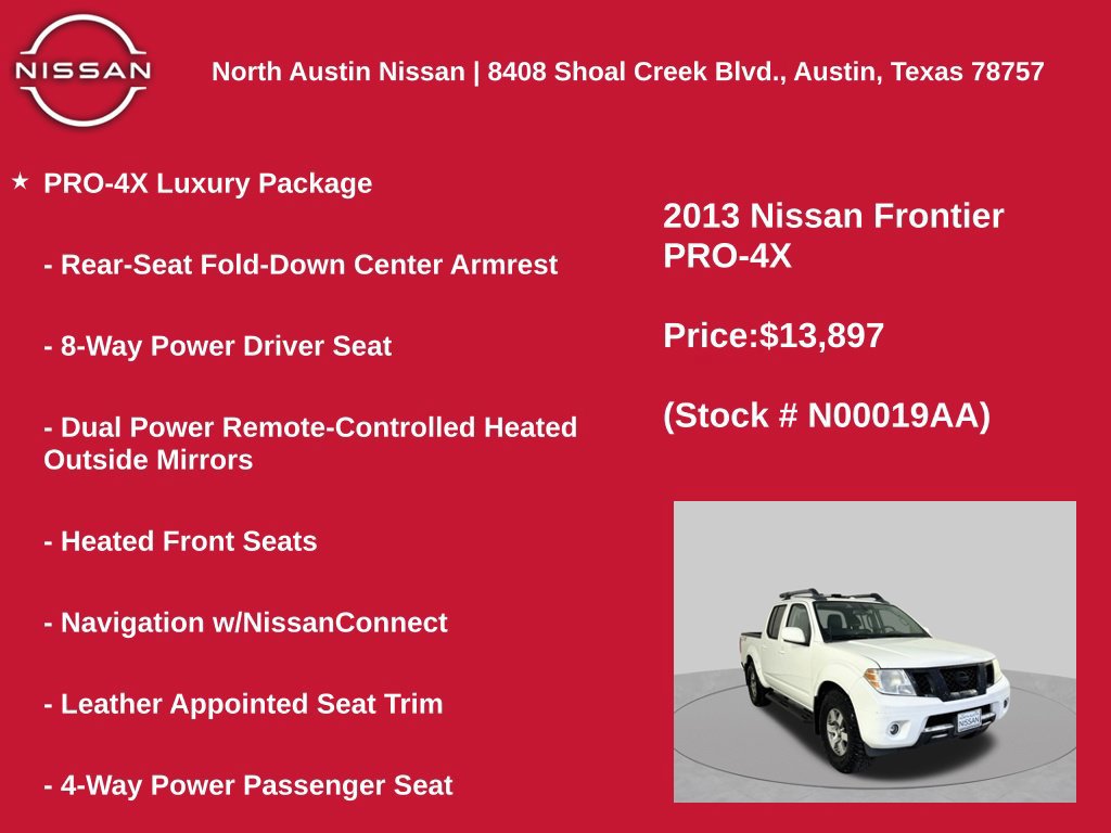 Used 2013 Nissan Frontier PRO-4X w/ Pro-4x Luxury Pkg AWD/4WD image 11