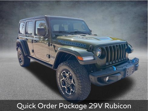 Used 2023 Jeep Wrangler Unlimited Rubicon 4xe w/ Steel Bumper Group AWD/4WD image 2