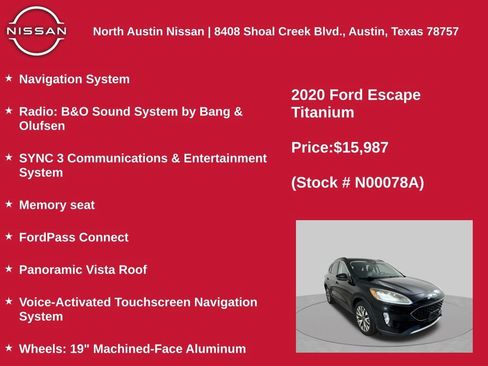 Used 2020 Ford Escape Titanium AWD/4WD image 11