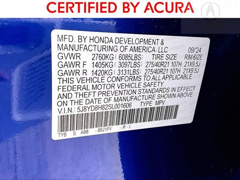 Certified 2025 Acura MDX Type S image 42