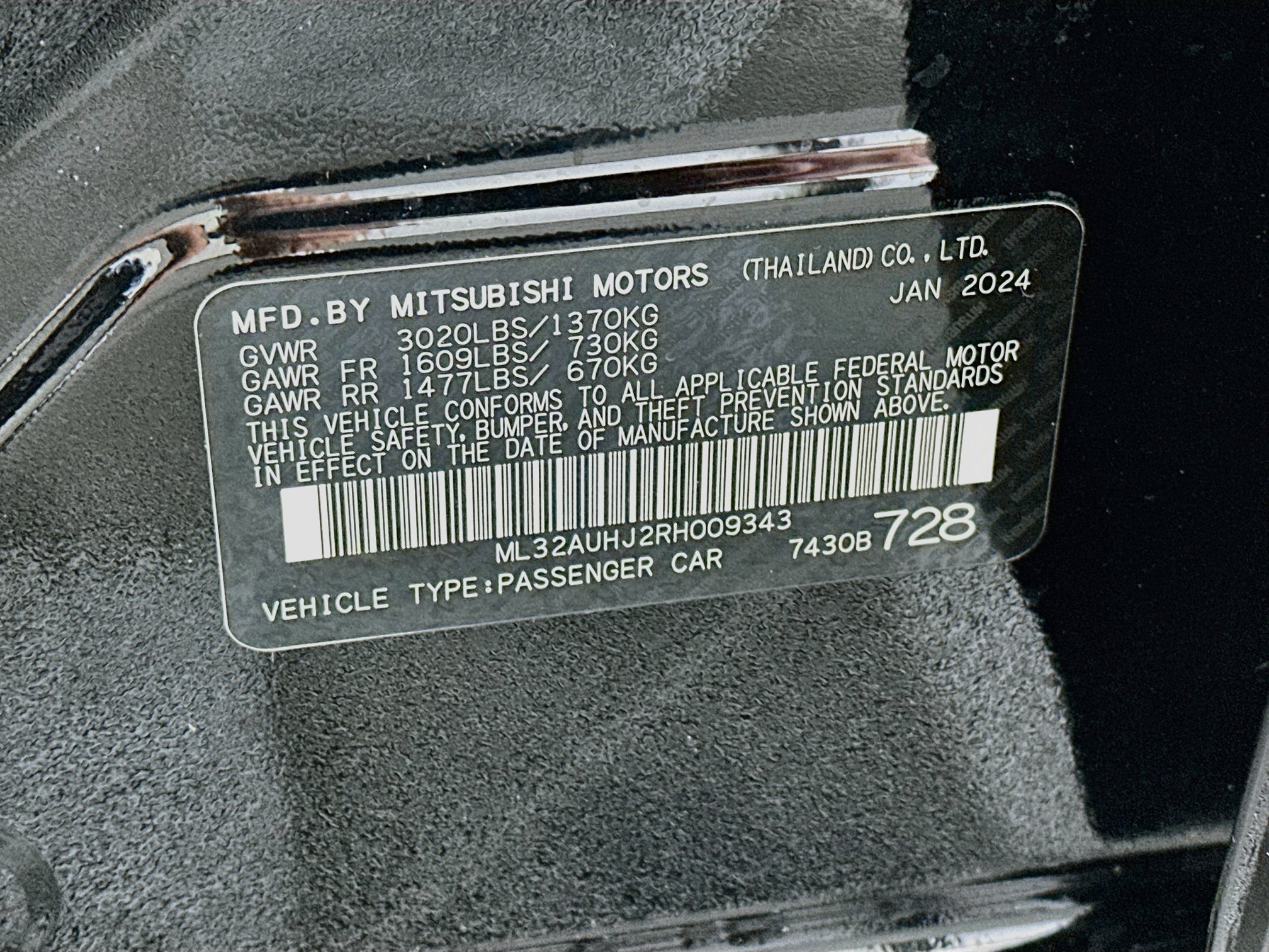 Used 2024 Mitsubishi Mirage ES FWD image 12