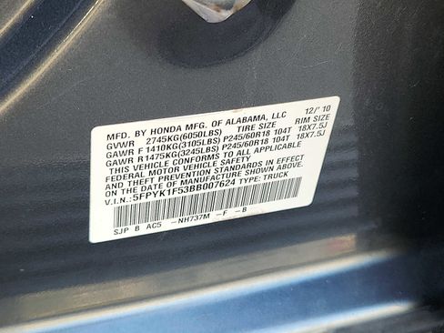 Used 2011 Honda Ridgeline RTL image 25