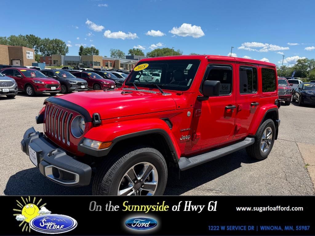Used 2018 Jeep Wrangler Unlimited Sahara w/ Safety Group AWD/4WD image 1