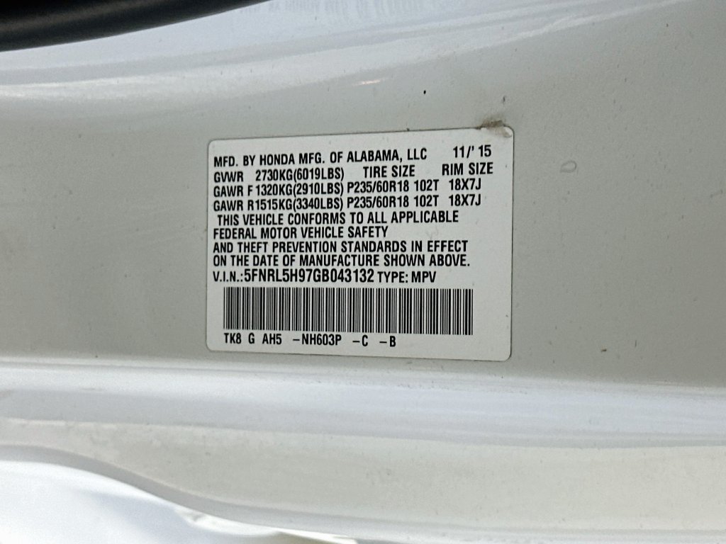 Used 2016 Honda Odyssey Touring Elite image 37