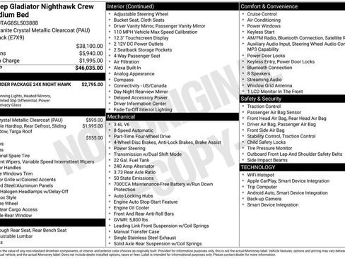 Used 2025 Jeep Gladiator Sport AWD/4WD image 39