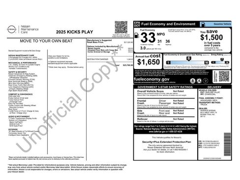 Used 2025 Nissan Kicks Play S image 54