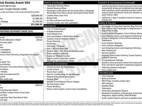 Certified 2025 Buick Envista Avenir FWD image 12