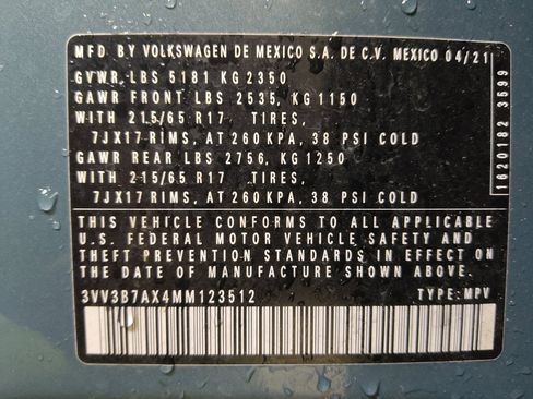 Used 2021 Volkswagen Tiguan SE FWD image 33