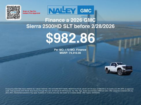 New 2026 GMC Sierra 2500 SLT w/ SLT Premium Package image 7