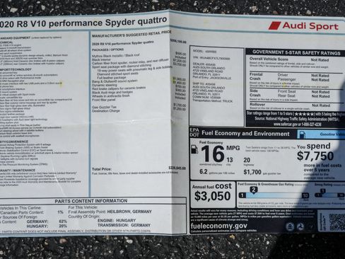 Used 2020 Audi R8 V10 performance AWD/4WD image 31