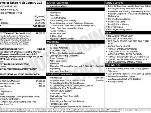 Certified 2023 Chevrolet Tahoe High Country w/ Advanced Technology Package AWD/4WD image 5