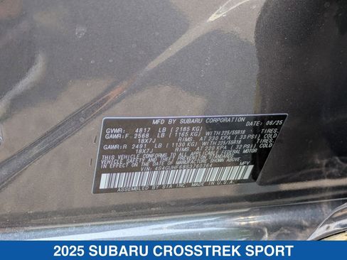 Certified 2025 Subaru Crosstrek 2.5i Sport image 29