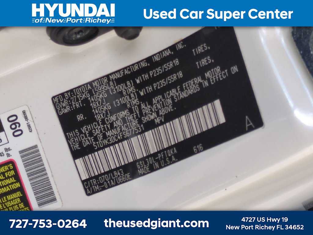 Used 2015 Toyota Sienna Limited Premium w/ Advanced Technology Package FWD image 35
