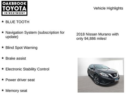 Used 2018 Nissan Murano Platinum AWD/4WD image 7