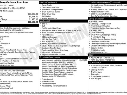 Used 2025 Subaru Outback Premium image 33