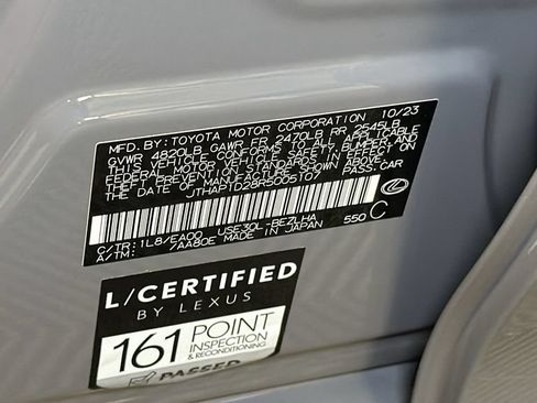 Certified 2024 Lexus IS 500 RWD image 35
