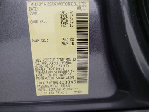 Used 2017 Nissan Altima 2.5 S w/ Power Driver Seat Package image 33