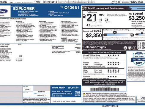 New 2026 Ford Explorer Tremor AWD/4WD image 28