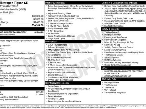 Used 2024 Volkswagen Tiguan SE w/ Panoramic Sunroof Package image 12