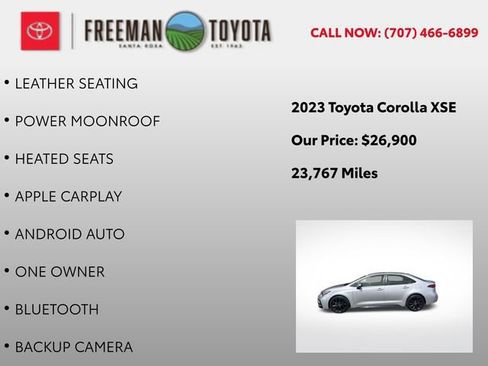 Used 2023 Toyota Corolla XSE FWD image 5