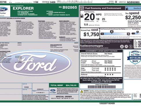 Used 2022 Ford Explorer ST w/ Equipment Group 401A image 10