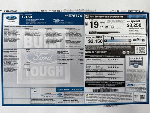Used 2021 Ford F150 XL w/ Equipment Group 101A High RWD image 22