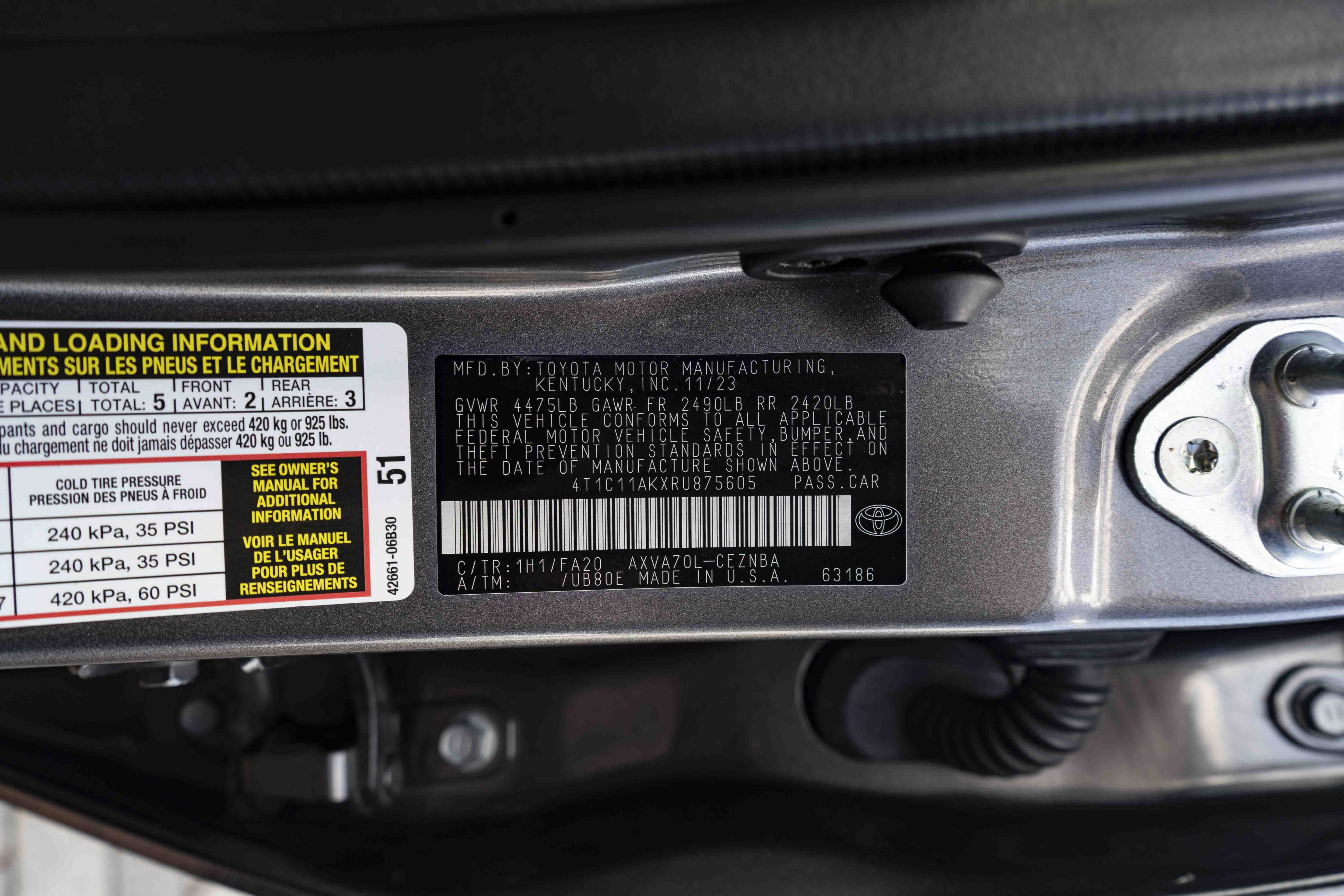 Used 2024 Toyota Camry LE FWD image 41