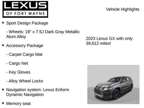 Certified 2023 Lexus GX 460 Luxury w/ Sport Design Package AWD/4WD image 8