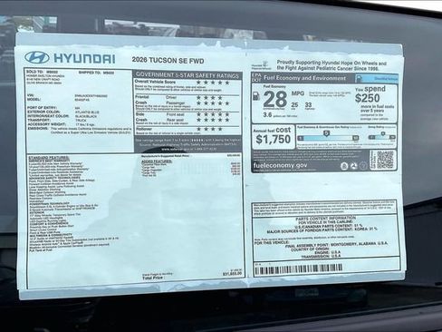 New 2026 Hyundai Tucson SE FWD image 14