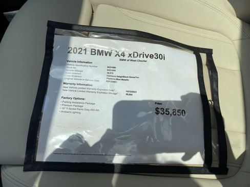 Used 2021 BMW X4 xDrive30i w/ Premium Package AWD/4WD image 19