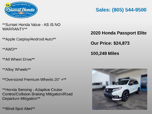 Used 2020 Honda Passport Elite image 5