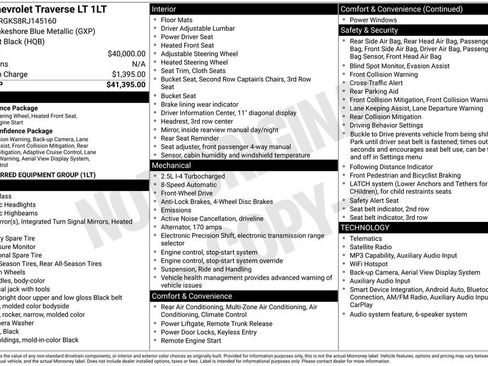 Certified 2024 Chevrolet Traverse LT FWD image 6