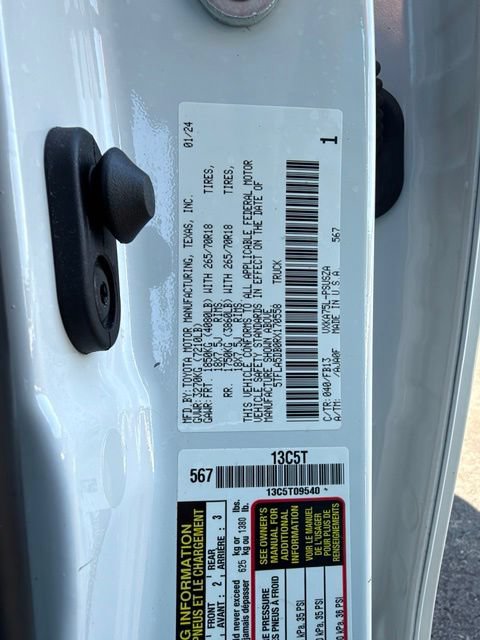 Used 2024 Toyota Tundra SR5 w/ SR5 Convenience Package AWD/4WD image 27