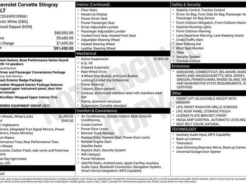 Certified 2024 Chevrolet Corvette Stingray Premium Cpe w/ 3LT image 27