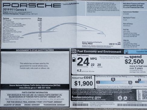 Used 2019 Porsche 911 Carrera 4 AWD/4WD image 26