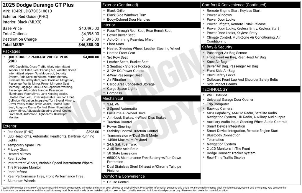 Used 2025 Dodge Durango GT AWD/4WD image 5