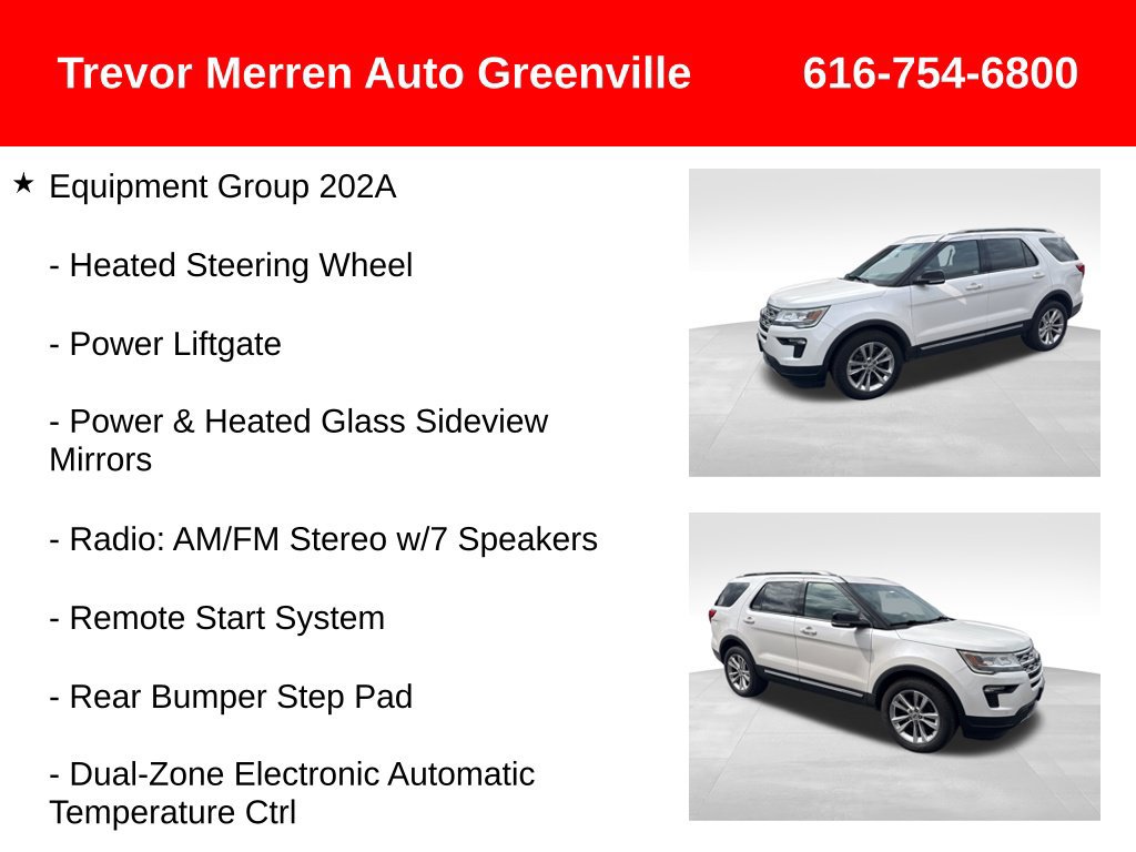 Used 2018 Ford Explorer XLT w/ Equipment Group 202A AWD/4WD image 25