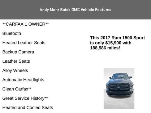 Used 2017 RAM 1500 Sport w/ Convenience Group AWD/4WD image 4