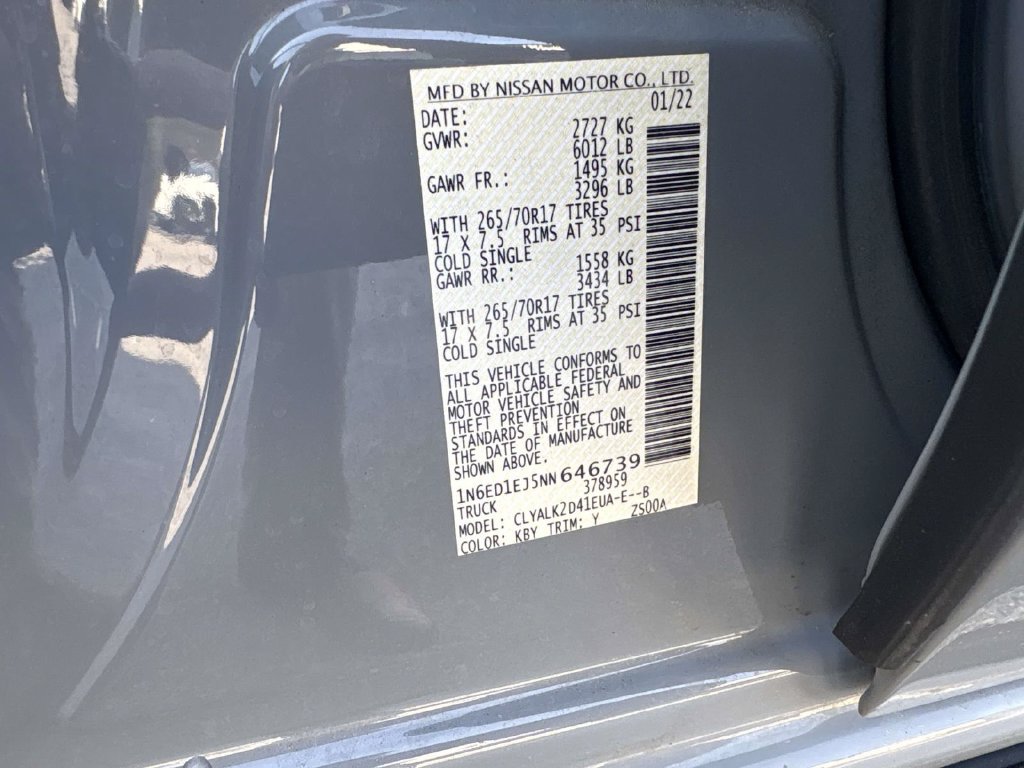 Used 2022 Nissan Frontier Pro-X w/ Pro-X Premium Package RWD image 20